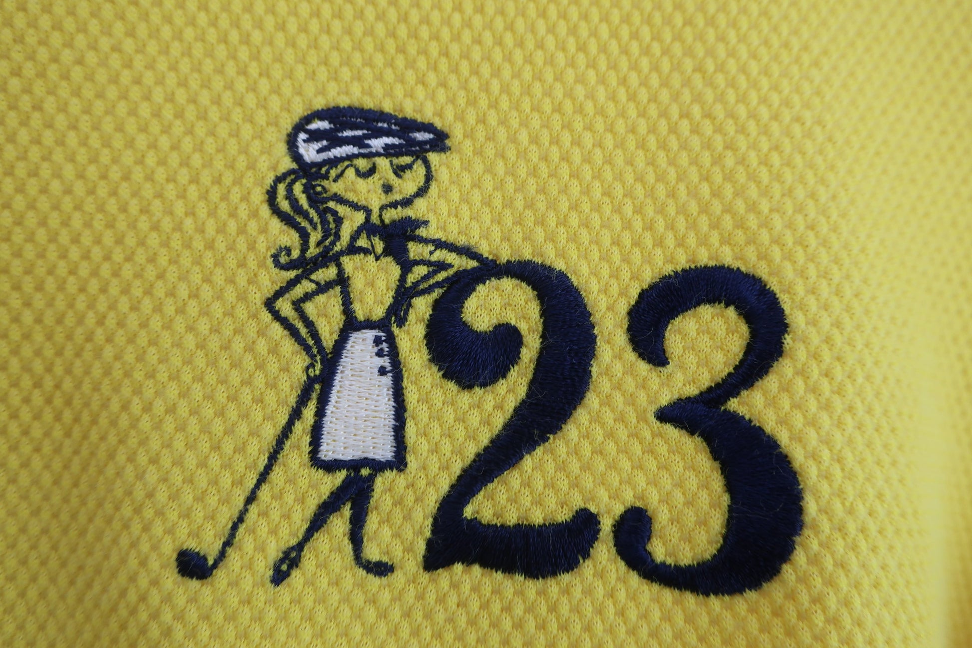 23区 GOLF(23区ゴルフ) ポロシャツ 黄色 レディース 1 A-2