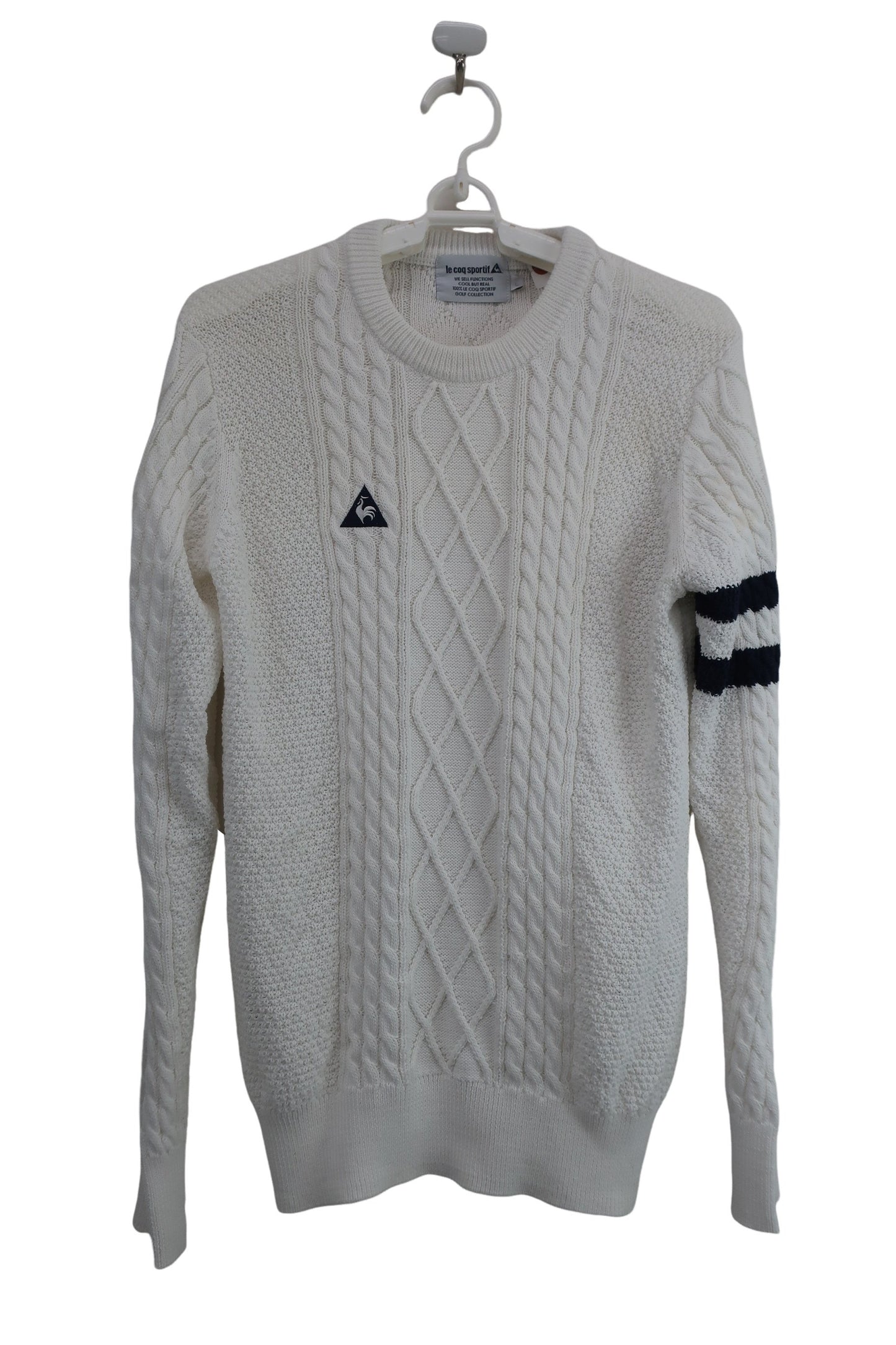 le coq sportif(ルコックスポルティフ) セーター 白 レディース L A-1