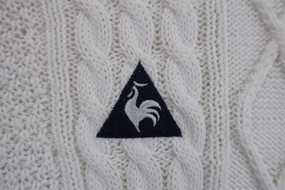 le coq sportif(ルコックスポルティフ) セーター 白 レディース L A-3