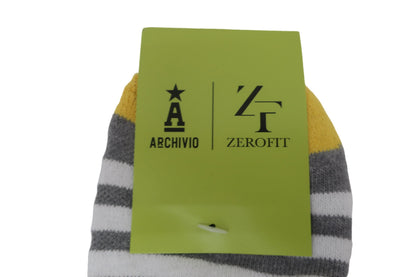 archivio(アルチビオ) 靴下 グレー黄色 レディース 22-24cm N-2