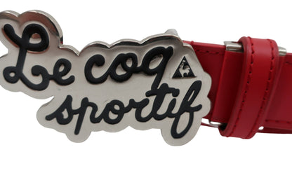 le coq sportif(ルコックスポルティフ) ベルト 赤 レディース フリーサイズ B-3