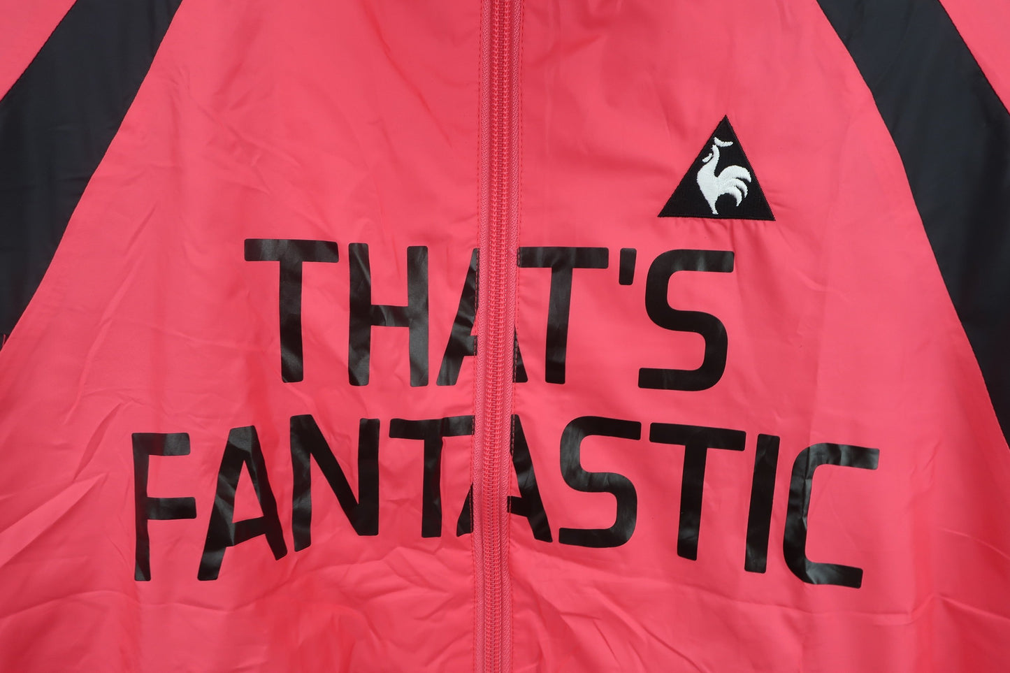 le coq sportif(ルコックスポルティフ) ナイロンジャケット ピンク黒 レディース M A-2