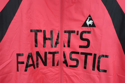 le coq sportif(ルコックスポルティフ) ナイロンジャケット ピンク黒 レディース M A-2