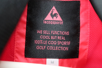 le coq sportif(ルコックスポルティフ) ナイロンジャケット ピンク黒 レディース M A-3