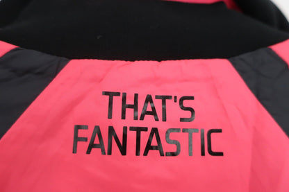 le coq sportif(ルコックスポルティフ) ナイロンジャケット ピンク黒 レディース M A-7