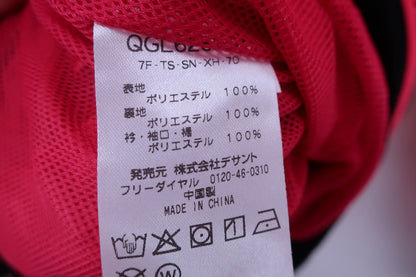 le coq sportif(ルコックスポルティフ) ナイロンジャケット ピンク黒 レディース M A-8