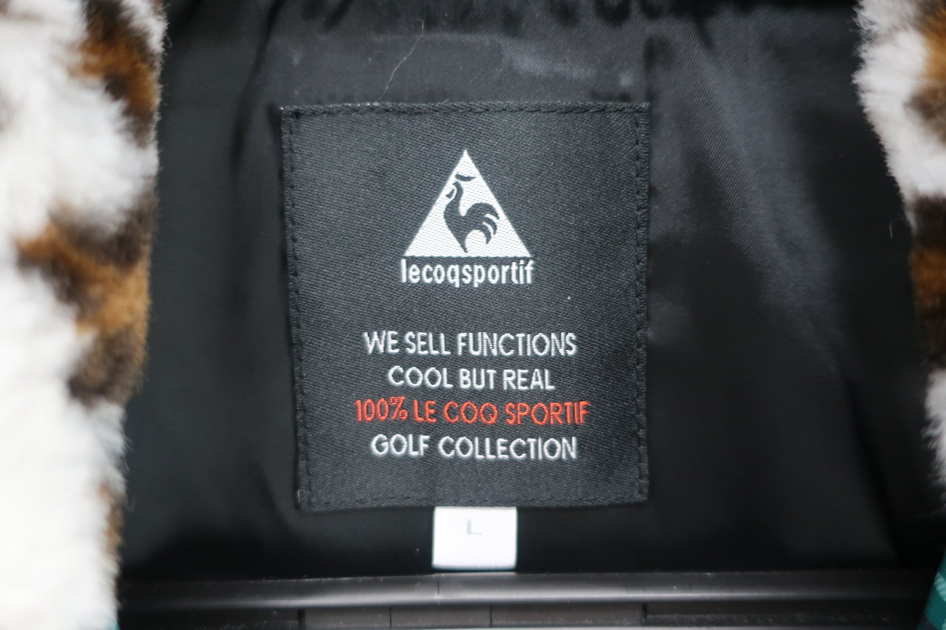 le coq sportif(ルコックスポルティフ) 中綿ダウンジャケット 緑ネイビーチェック レディース L QGWOJK07 A-5