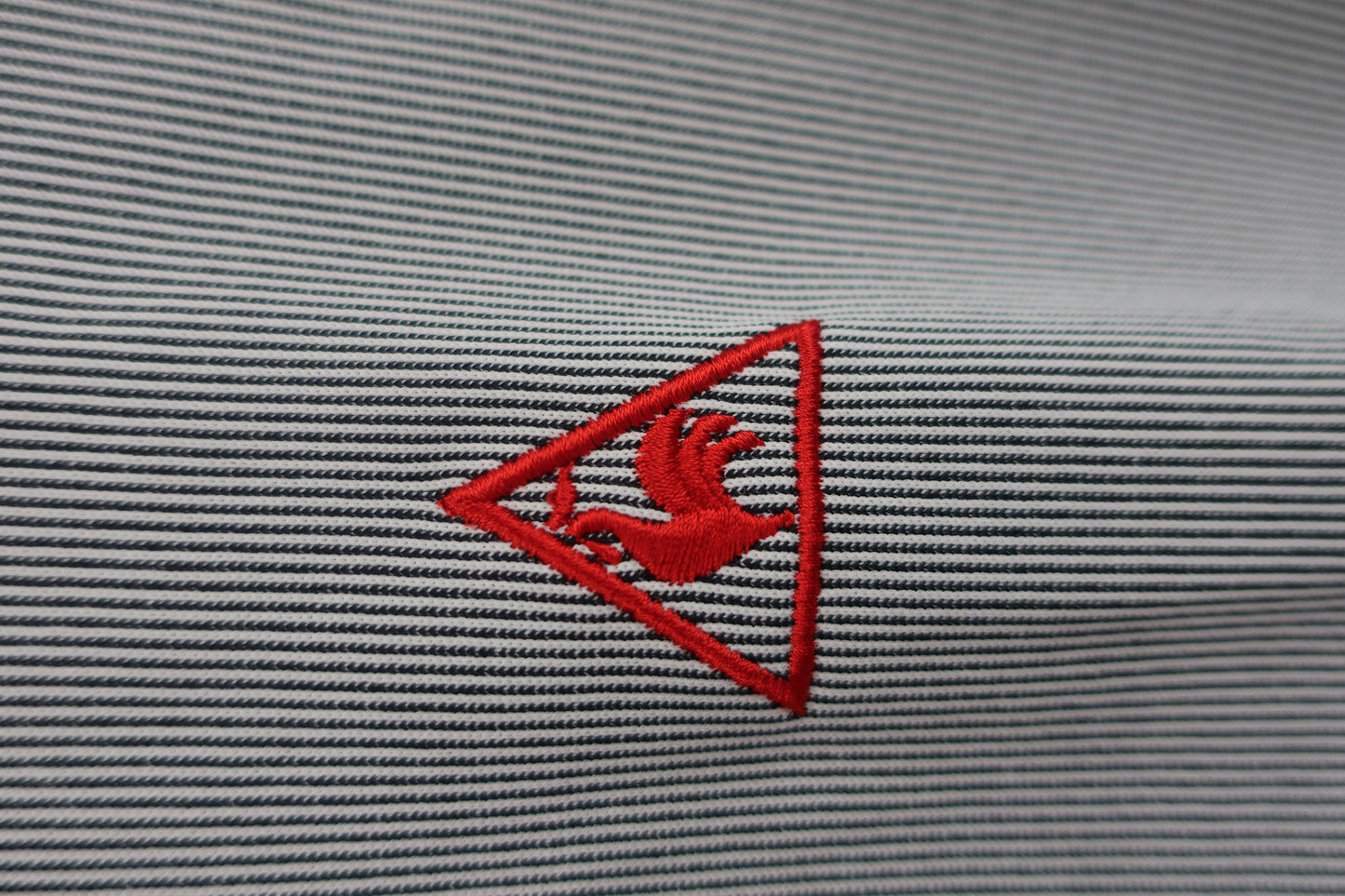 le coq sportif(ルコックスポルティフ) 長袖ポロシャツ ネイビーストライプ レディース L QGWPJB00 A-2