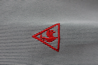 le coq sportif(ルコックスポルティフ) 長袖ポロシャツ ネイビーストライプ レディース L QGWPJB00 A-2