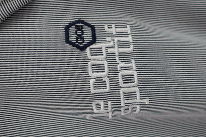 le coq sportif(ルコックスポルティフ) 長袖ポロシャツ ネイビーストライプ レディース L QGWPJB00 A-3