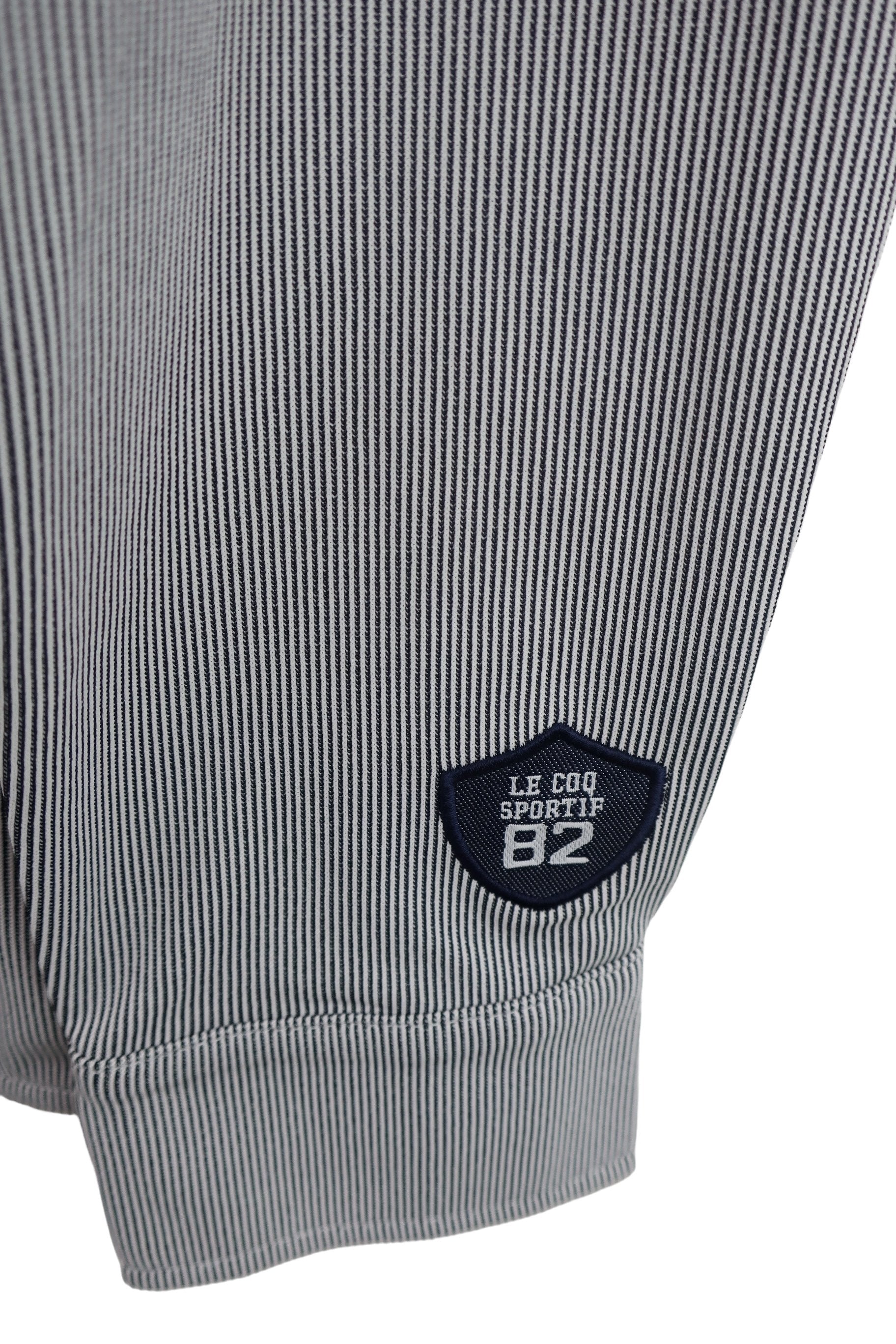 le coq sportif(ルコックスポルティフ) 長袖ポロシャツ ネイビーストライプ レディース L QGWPJB00 A-4
