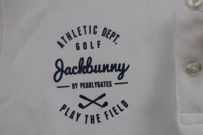 Jack Bunny(ジャックバニー) 半袖ポロシャツ 白 レディース 2 263-8160402 B-3