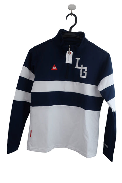 le coq sportif(ルコックスポルティフ) ハーフジップシャツ ネイビー白 レディース L QGWOJB00 A-1