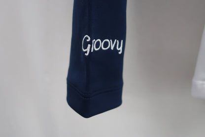 le coq sportif(ルコックスポルティフ) ハーフジップシャツ ネイビー白 レディース L QGWOJB00 A-7