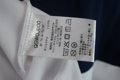 le coq sportif(ルコックスポルティフ) ハーフジップシャツ ネイビー白 レディース L QGWOJB00 A-9