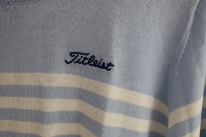 Titleist(タイトリスト) セーター 水色白ボーダー レディース L TSWK1952 A-2