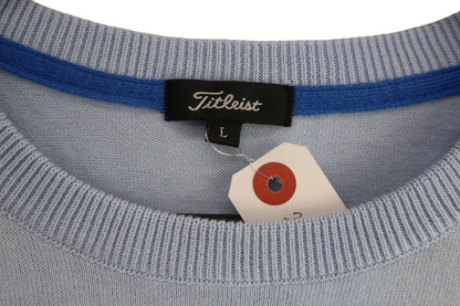 Titleist(タイトリスト) セーター 水色白ボーダー レディース L TSWK1952 A-3