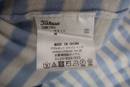 Titleist(タイトリスト) セーター 水色白ボーダー レディース L TSWK1952 A-7