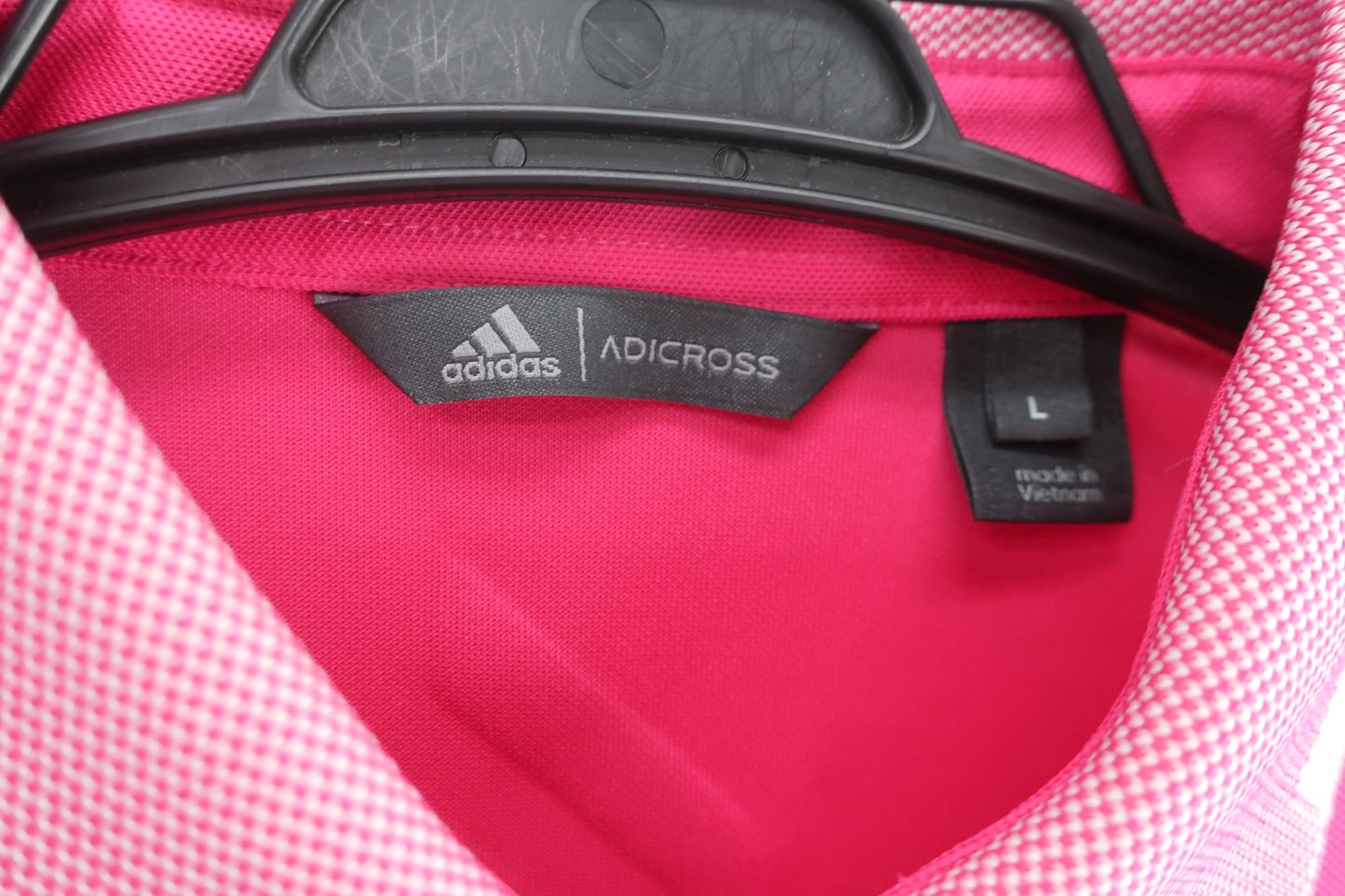 adidas(アディダス) 半袖ポロシャツ ショッキングピンク レディース L DW8686938007 A-3