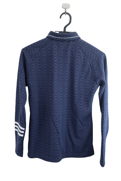 adidas(アディダス) 長袖ポロシャツ ネイビー総柄 レディース M U31448JDW009 A-5