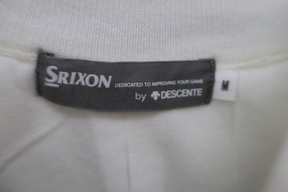 SRIXON(スリクソン) モックネックセーター 白グレーボーダー レディース M RGWOJL03 B-3