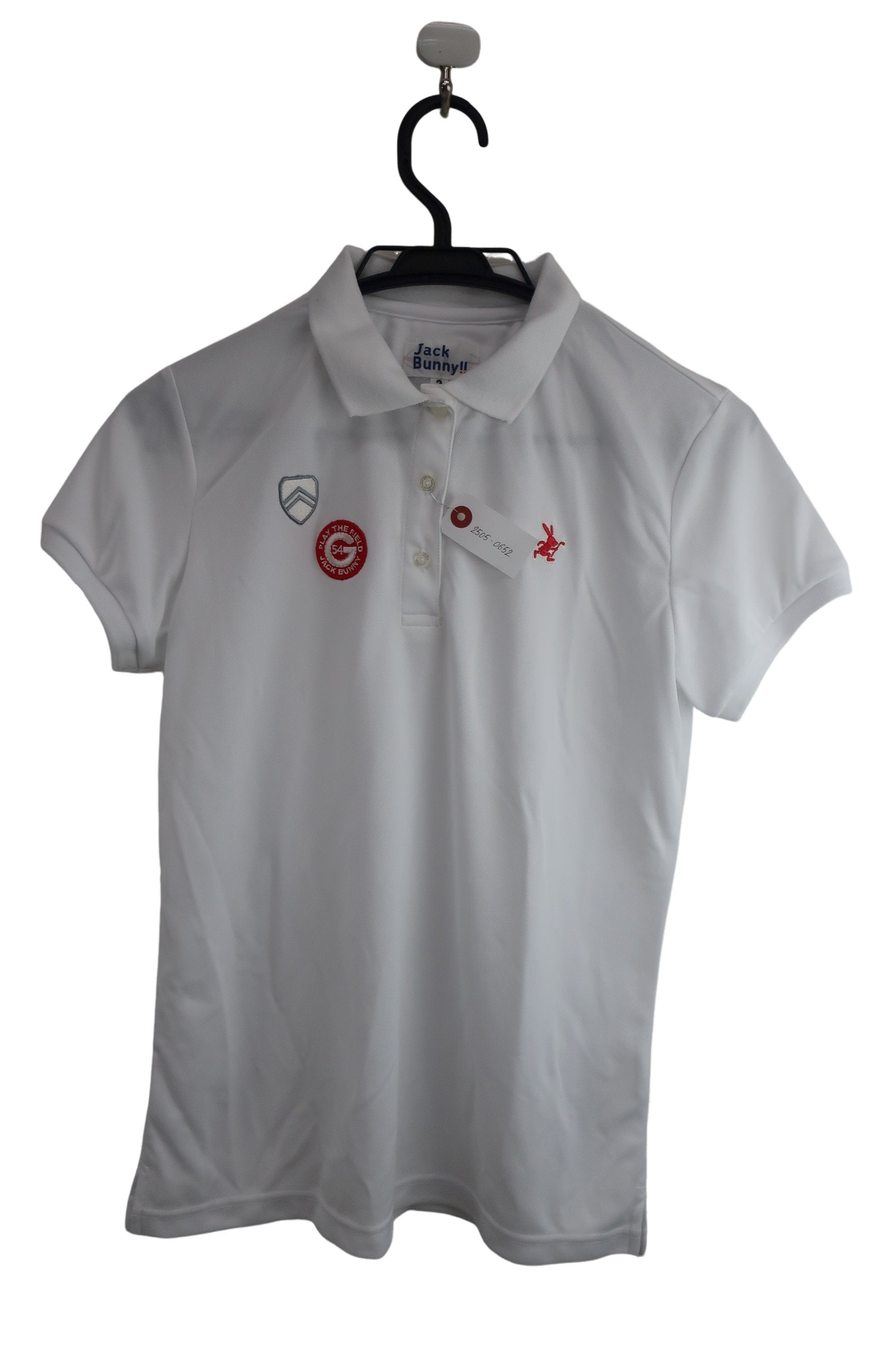 Jack Bunny(ジャックバニー) 半袖ポロシャツ 白 レディース 2 263-9260662 A-1