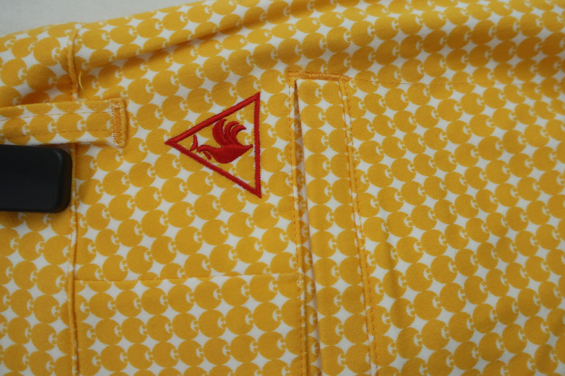 le coq sportif(ルコックスポルティフ) パンツ 黄色総柄 レディース 9 B-7