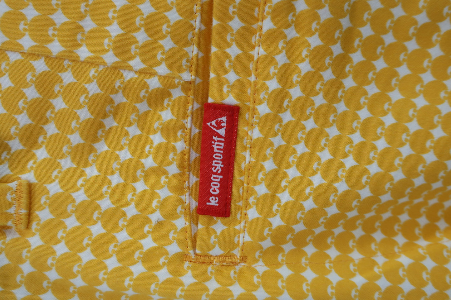 le coq sportif(ルコックスポルティフ) パンツ 黄色総柄 レディース 9 B-8