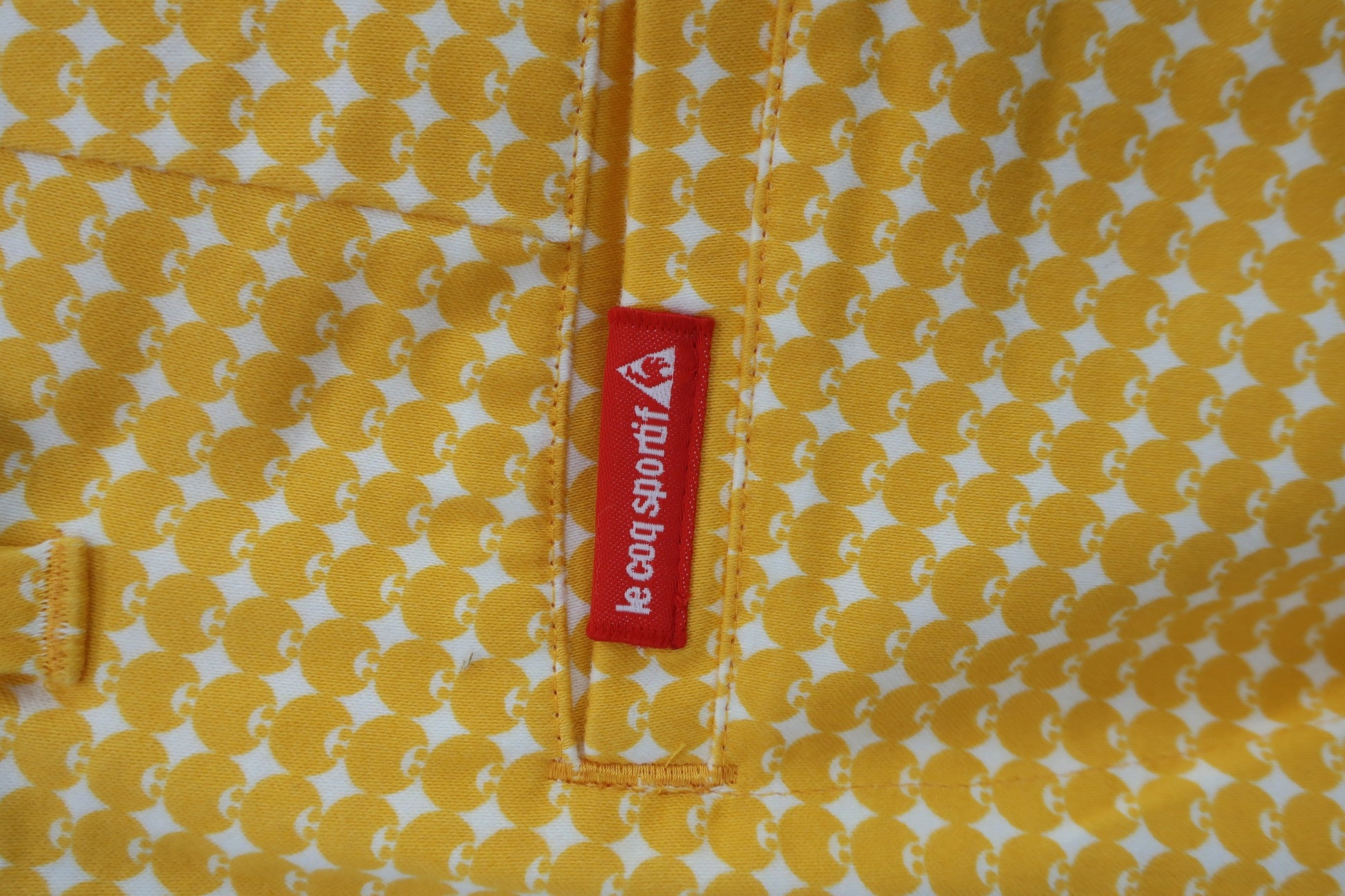 le coq sportif(ルコックスポルティフ) パンツ 黄色総柄 レディース 9 B-8