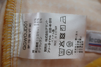 le coq sportif(ルコックスポルティフ) パンツ 黄色総柄 レディース 9 B-10