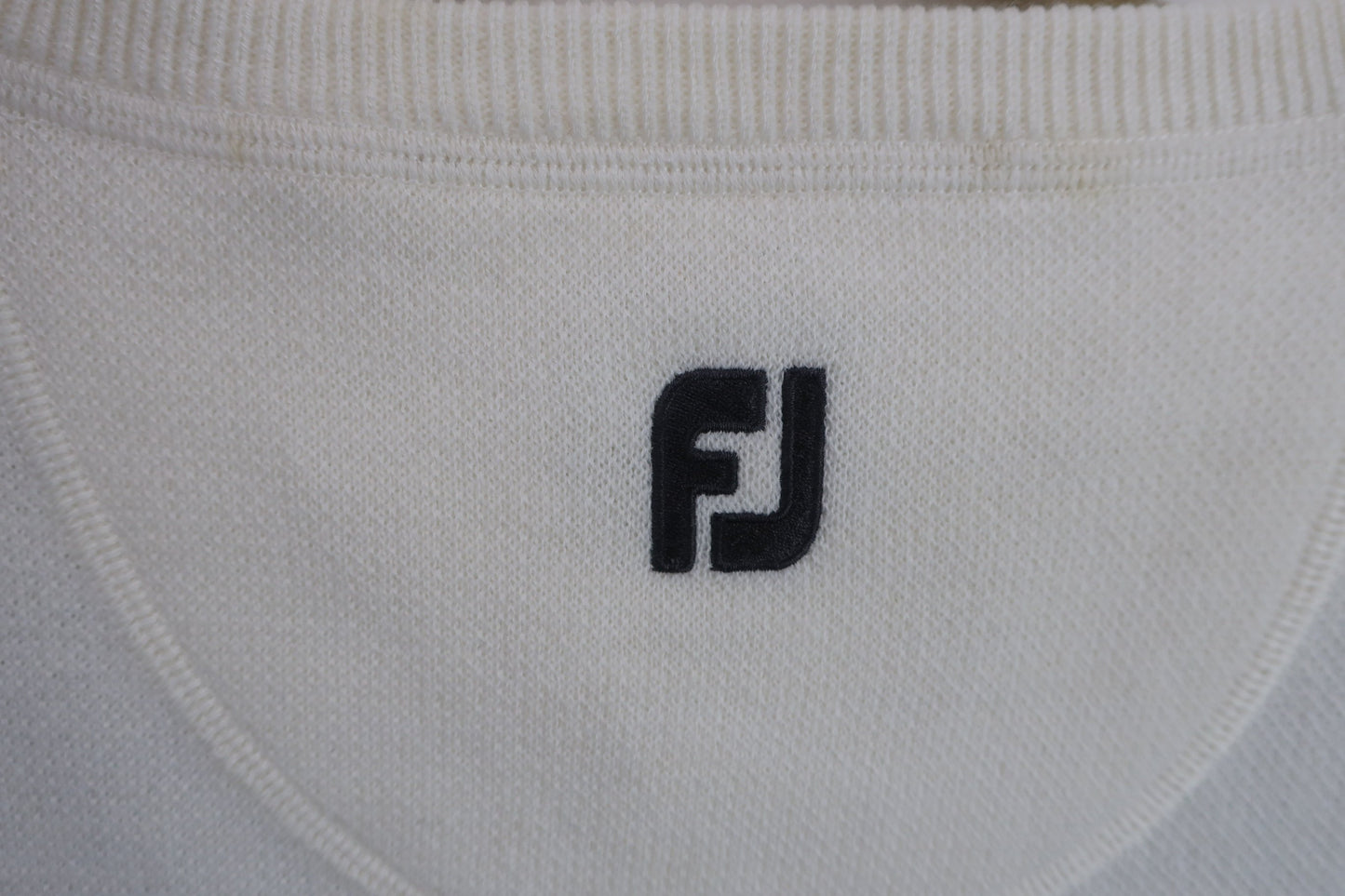 FOOTJOY(フットジョイ) ニットベスト 白水色アーガイル柄 レディース L A-6
