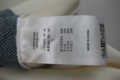 FOOTJOY(フットジョイ) ニットベスト 白水色アーガイル柄 レディース L A-8