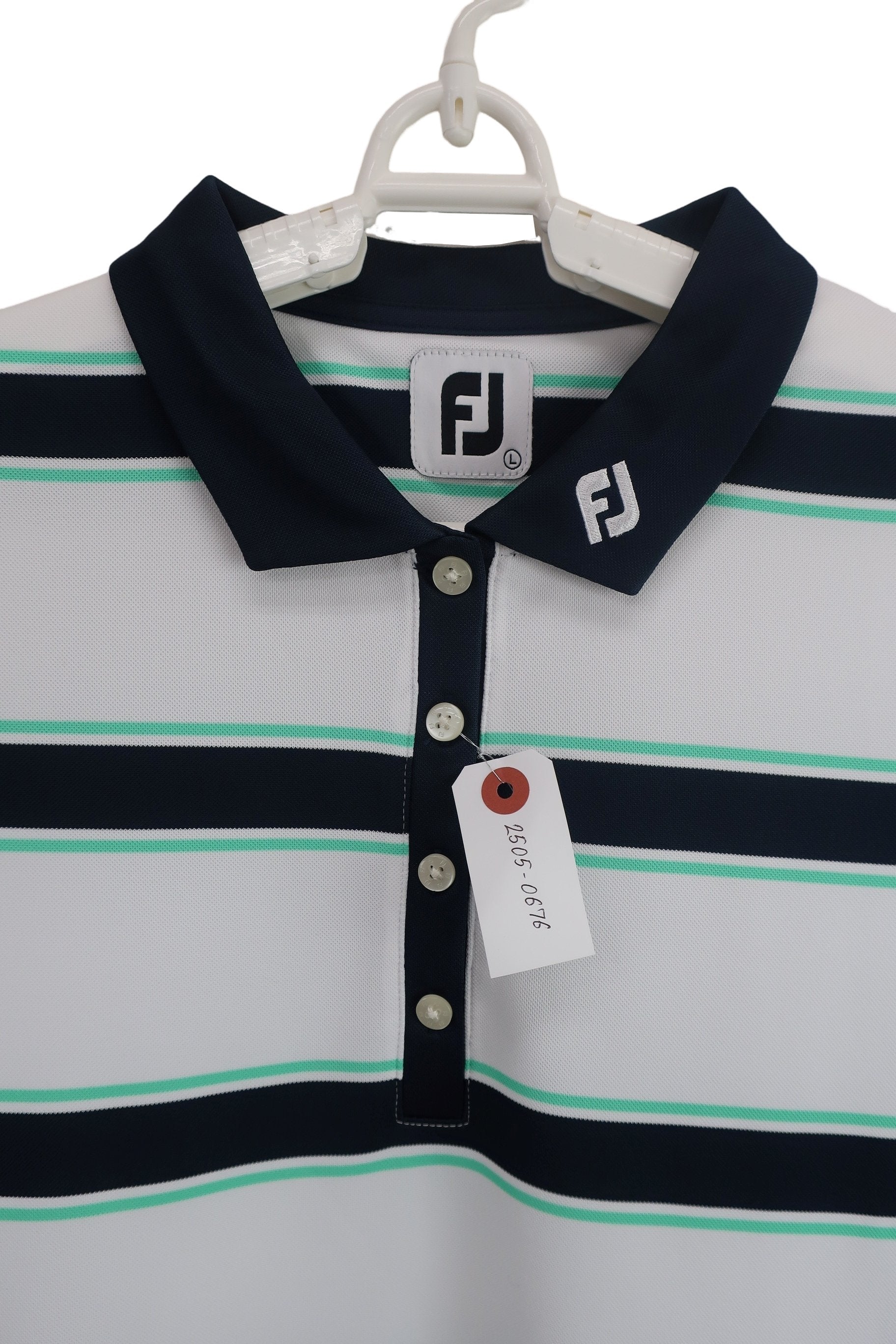 FOOTJOY(フットジョイ) ワンピース 白ネイビーボーダー レディース L A-3