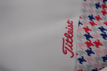 Titleist(タイトリスト) ノースリーブワンピース 白カラフル千鳥 レディース L A-2