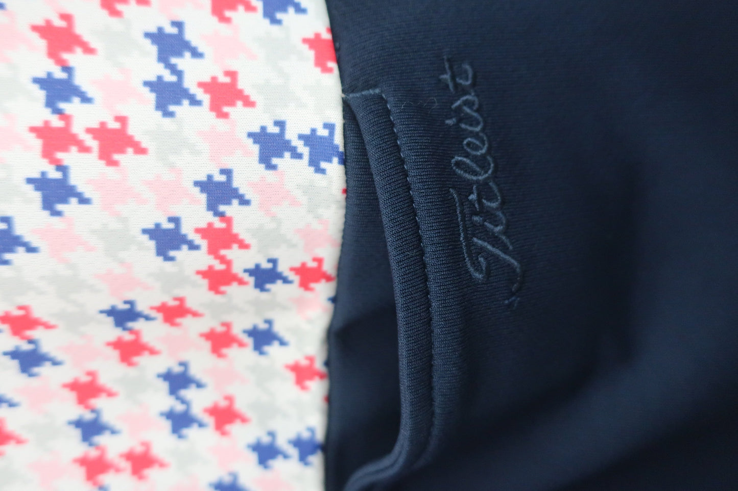 Titleist(タイトリスト) ノースリーブワンピース 白カラフル千鳥 レディース L A-6