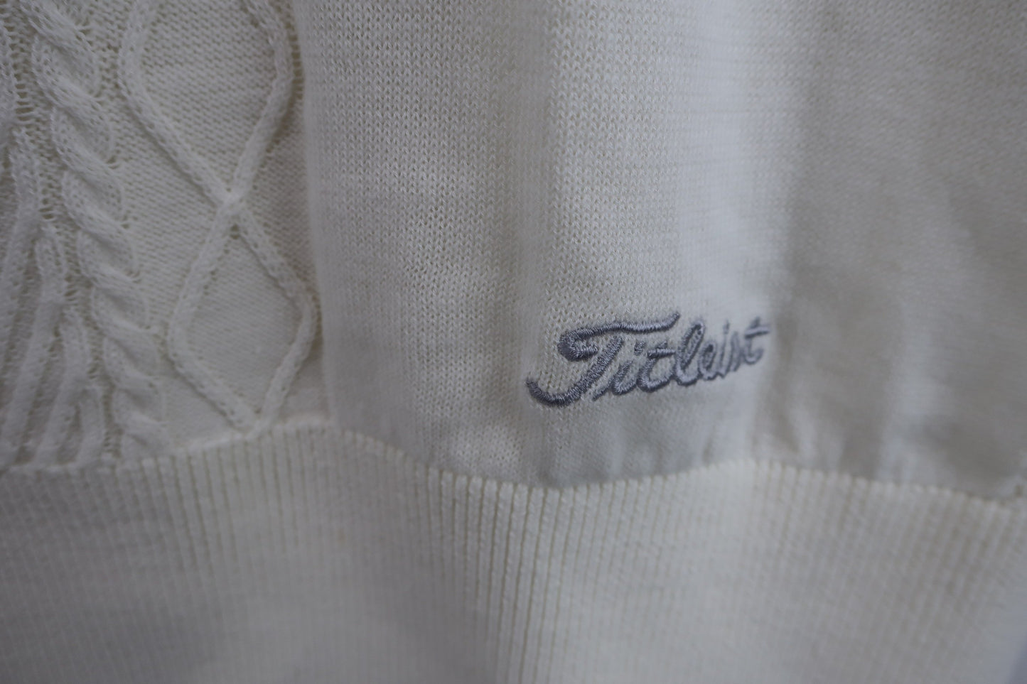 Titleist(タイトリスト) ニットベスト 白 レディース L A-3