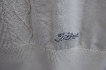Titleist(タイトリスト) ニットベスト 白 レディース L A-3