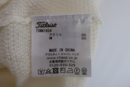 Titleist(タイトリスト) ニットベスト 白 レディース L A-5