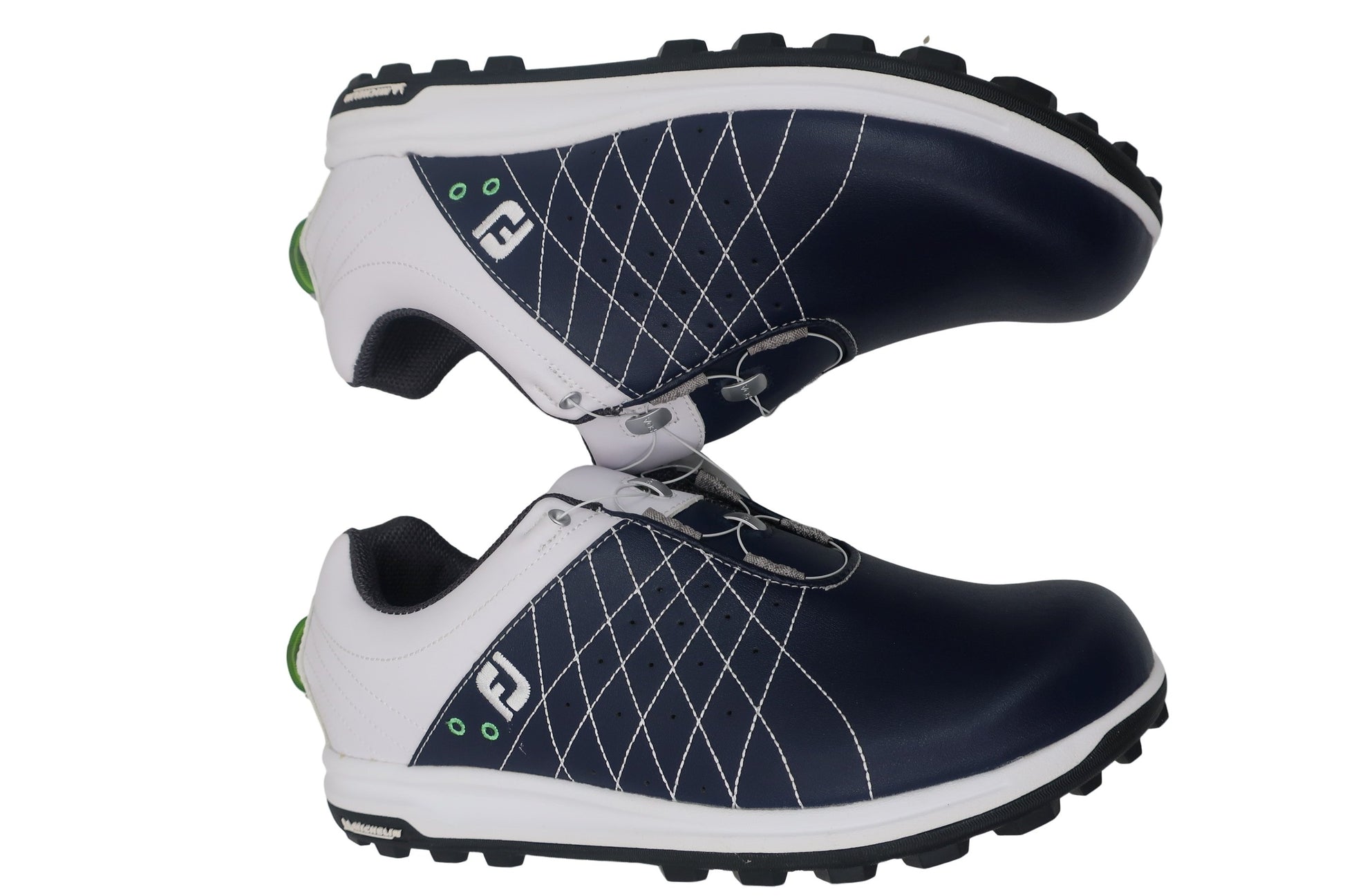 FOOTJOY(フットジョイ) ダイヤル式スパイクレスゴルフシューズ ネイビー白 レディース 24.5cm 56206J S-4
