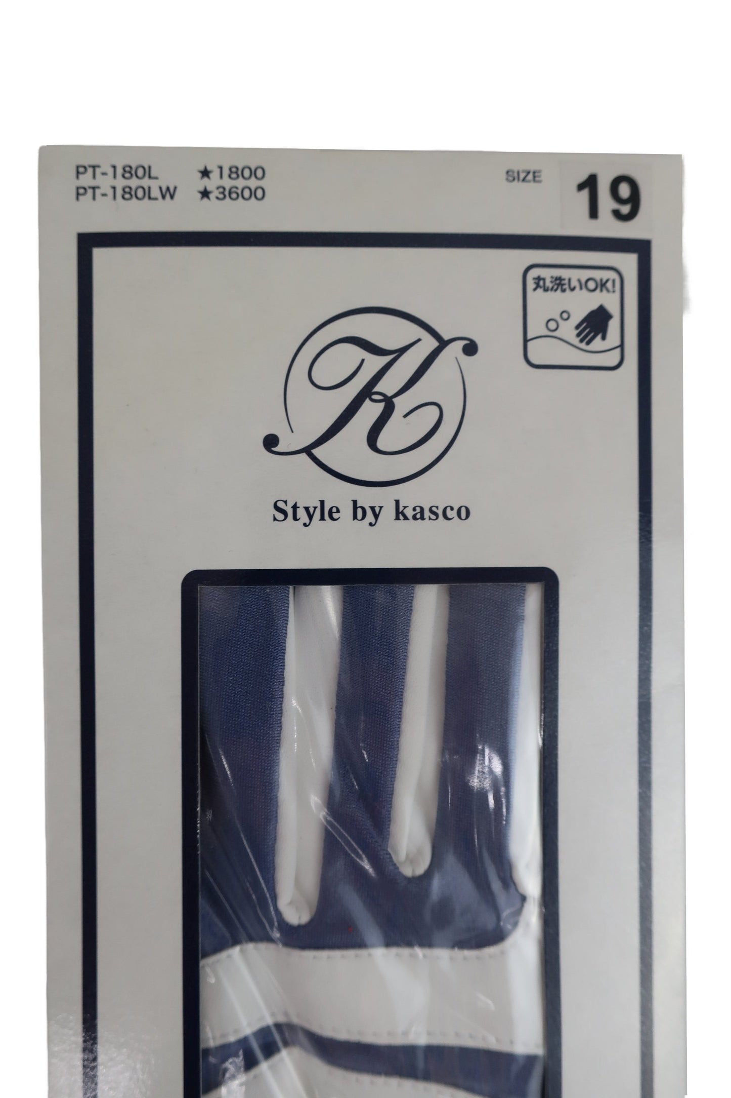 Kasco(キャスコ) ゴルフグローブ3点セット ネイビー レディース 19cm N-3