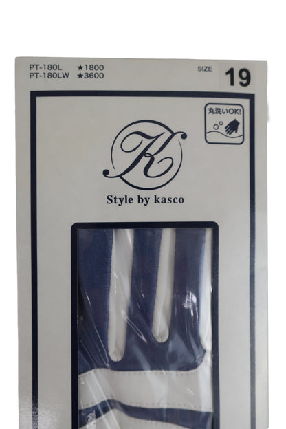 Kasco(キャスコ) ゴルフグローブ3点セット ネイビー レディース 19cm N-3