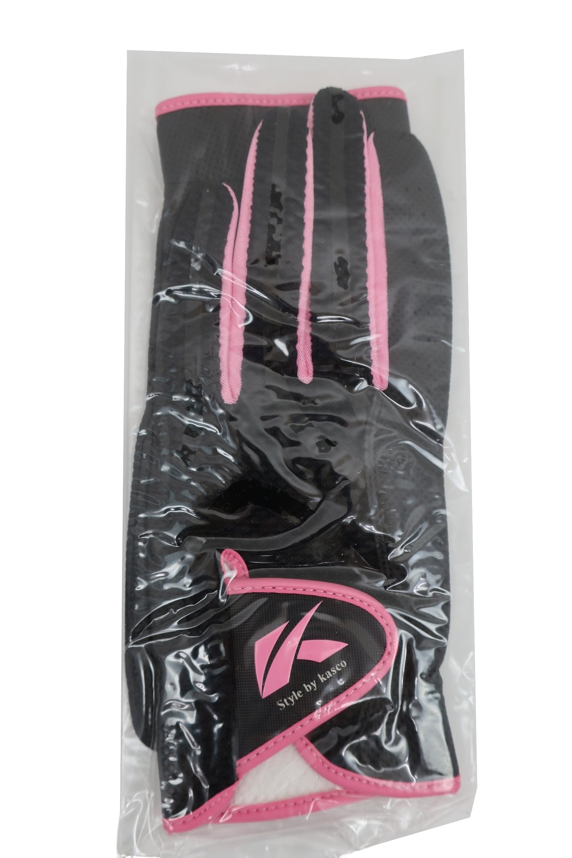 Kasco(キャスコ) ゴルフグローブ2点セット 黒 レディース L(21-22cm) N-5