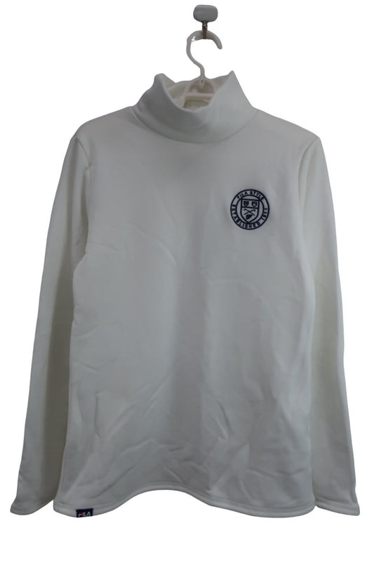 FILA GOLF(フィラゴルフ) 裏起毛モックネックシャツ 白 レディース L EN4JL515H A-1