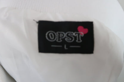 OPST(オプスト) ダウンスカート 白青ストライプ レディース L OP220408H01 A-6