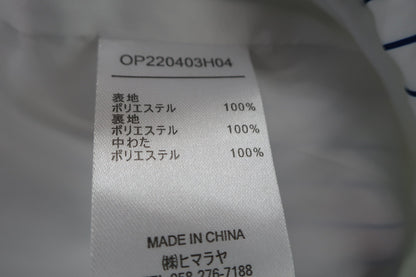 OPST(オプスト) ダウンベスト 白青ストライプ レディース L OP220403H04 A-5