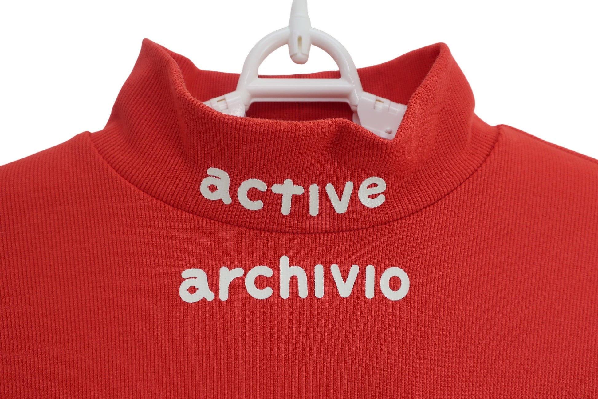 archivio(アルチビオ) モックネックシャツ 茜色 レディース 38 A119802 N-2