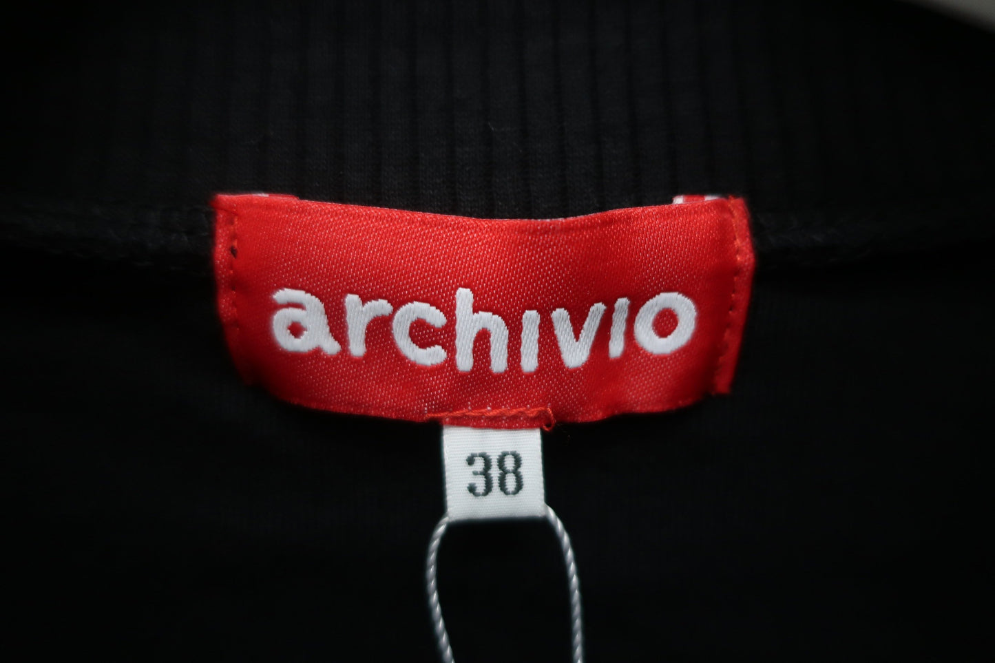 archivio(アルチビオ) モックネックシャツ 黒 レディース 38 A119904 N-3