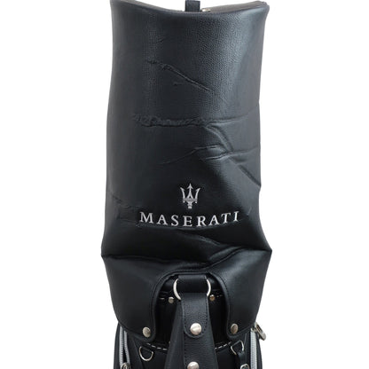 MASERATI(マセラティ) キャディバッグ 黒 9.5型 5分割 47インチ対応 4.8kg S