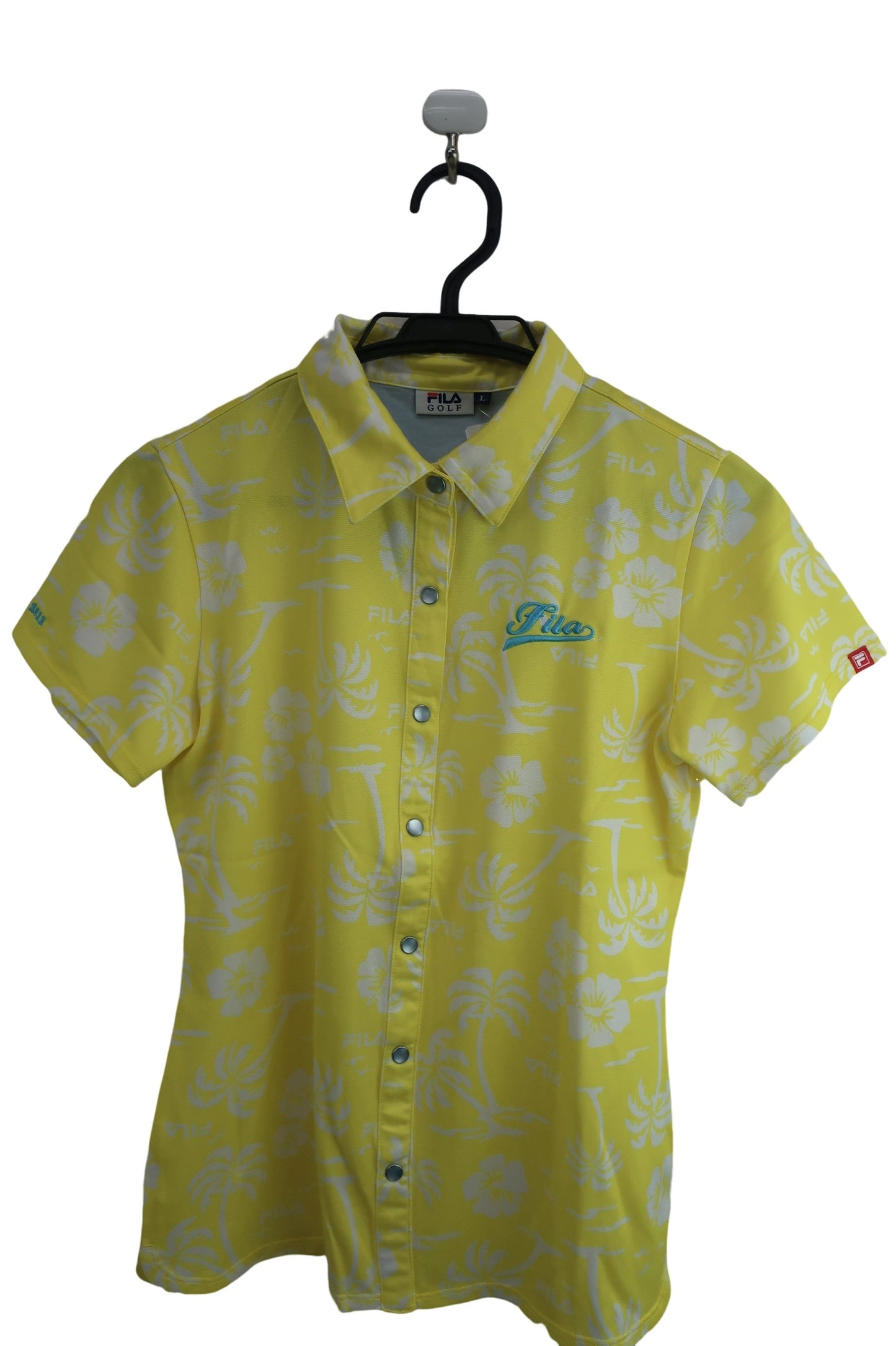 FILA GOLF(フィラゴルフ) ポロシャツ 黄色 レディース L A-1