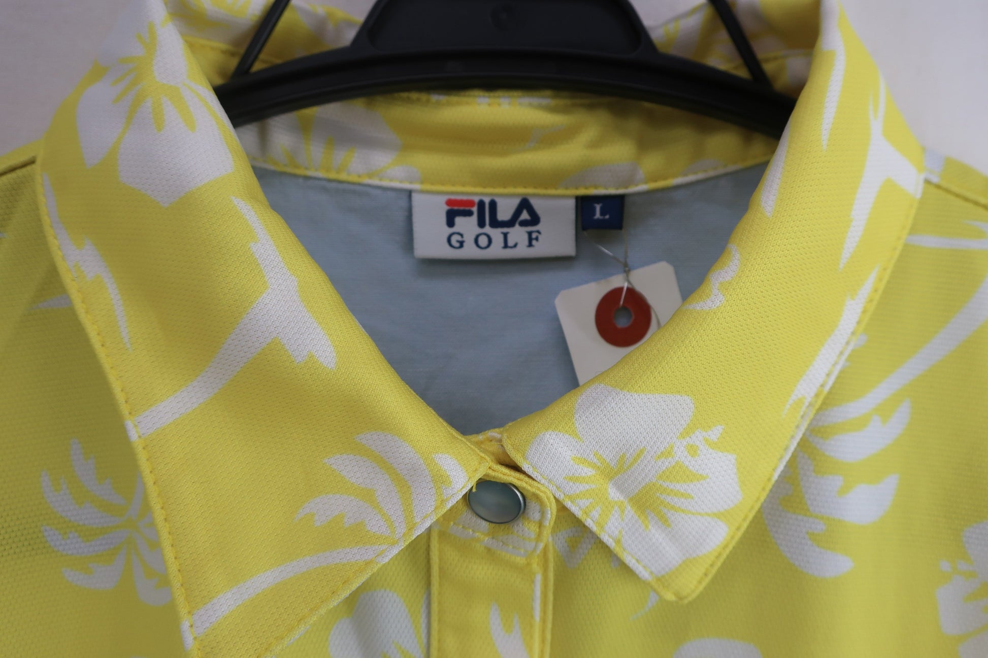 FILA GOLF(フィラゴルフ) ポロシャツ 黄色 レディース L A-4